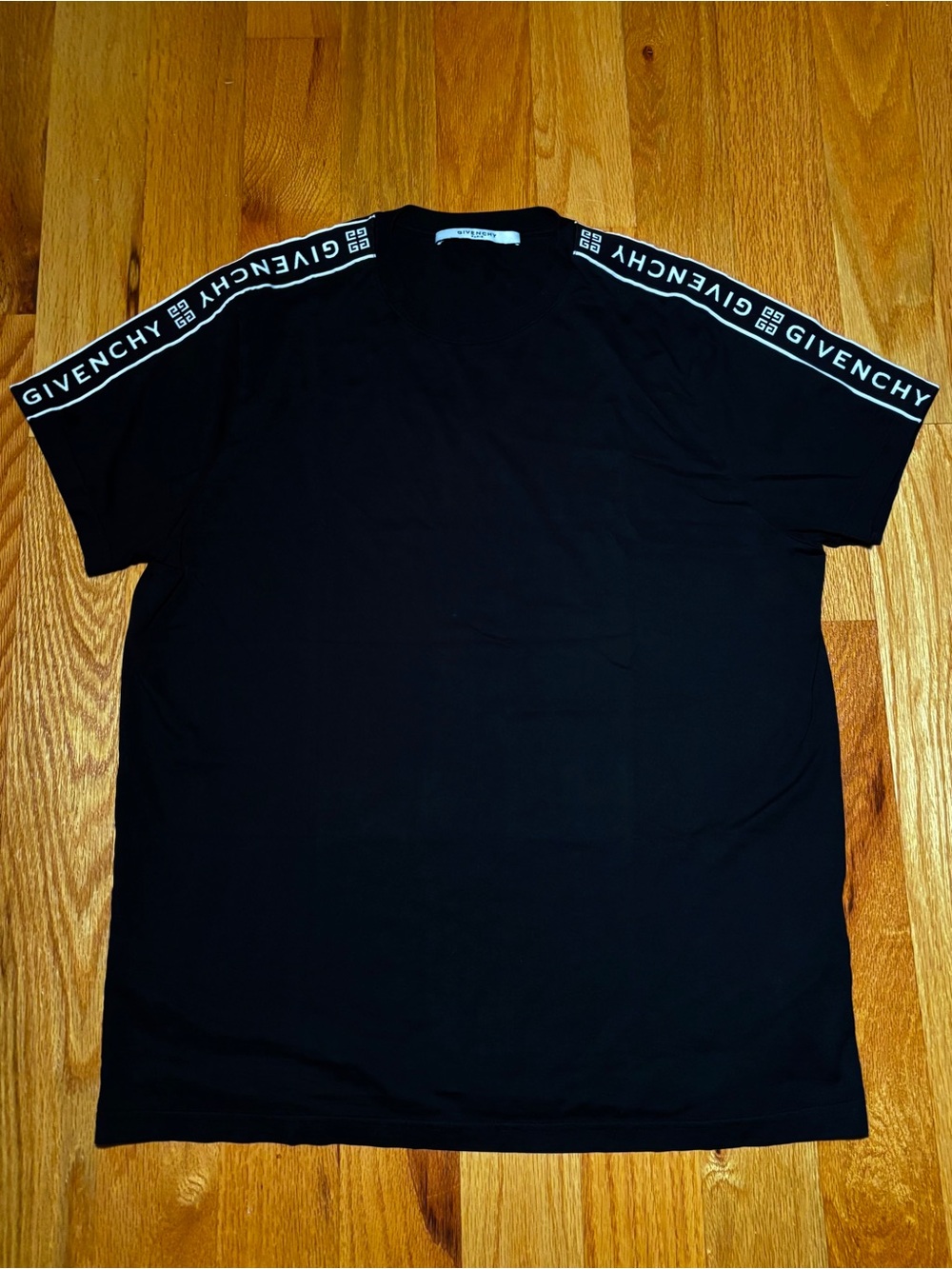 Givenchy Nylon 4G Logo Tape Tshirt, Size Small